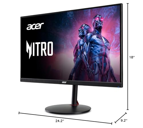 Acer Nitro 27" WQHD 2560 x 1440 PC Gaming IPS Monito, Up to 240Hz Refresh