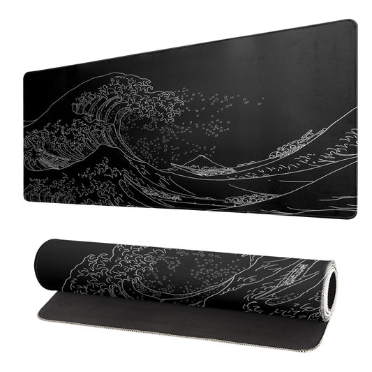 Brecoy Japanese Sea Wave Large Mouse Pad