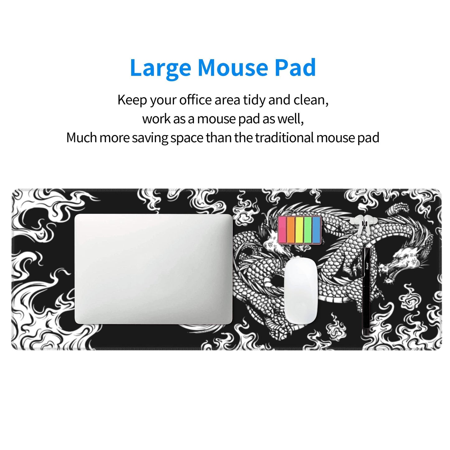 Japanese Dragon Large Mouse Pad